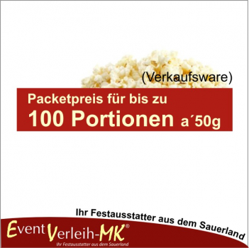 Zubehör - 100er Packetpreis für Popcorn - VERKAUFSWARE